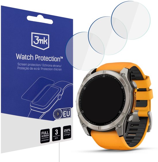 Garmin Fenix ​​​​​​​​8 Amoled 51 mm - Protection de montre en Glas flexible 3MK