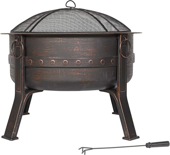 VidaXL TV-meubel - Industriële Charme - Duurzaam Hout En Staal 80x33x41cm Kast Inclusief Houtreiniger En Verfrisser