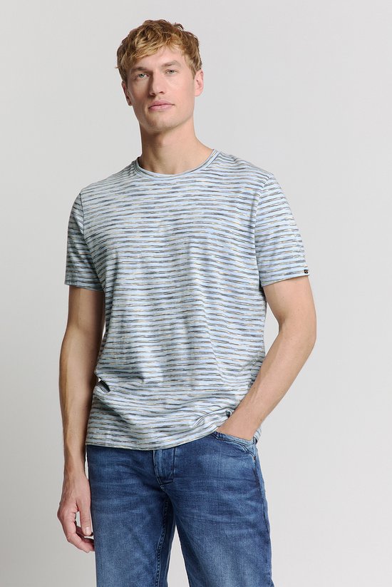Crewneck t-shirt met strepen