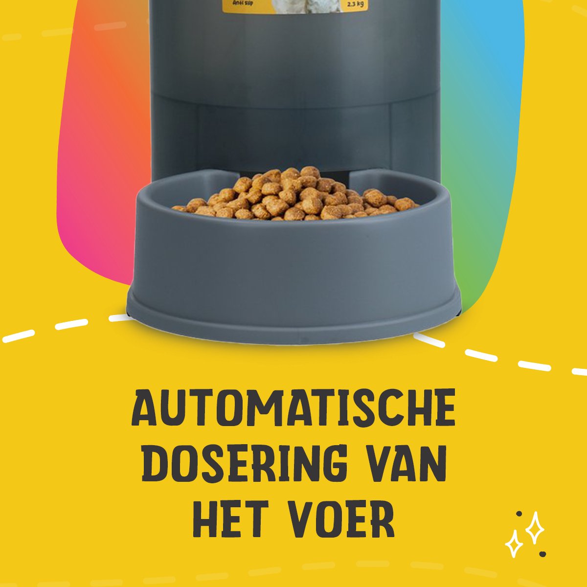 Excellent Automatische Voerbak 2,3kg Grijs - afbeelding 3