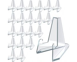 Transparante Munt Display - Munt Standaard - Kaart Houder - Houder Geschikt Voor Kaarten - Kaarten Houder - Munten Standaarden - Transparant - Visitekaarthouder - Voor Goud en Zilver Baren - Voor Top Loader- 10 Stuks