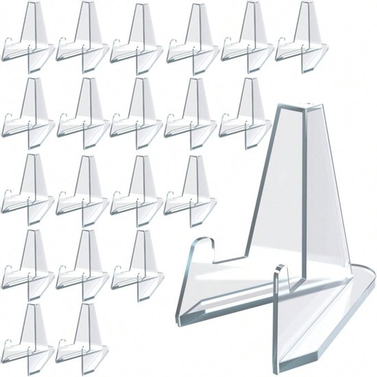 Transparante Munt Display - Munt Standaard - Kaart Houder - Houder Geschikt Voor Kaarten - Kaarten Houder - Munten Standaarden - Transparant - Visitekaarthouder - Voor Goud en Zilver Baren - Voor Pokemon Top Loader- 10 Stuks