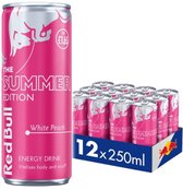 Red Bull Summer Edition - Energy Drink - Energiedrank - Redbull Energie Drink - Witte Perzik smaak - 12x250 ml (3000ml)