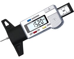 S4D® - Digitale Bandenprofielmeter - Profieldiepte - Grijs - APK-Afkeurpunt! - Ga Veilig Op Weg - Doe De Bandencheck