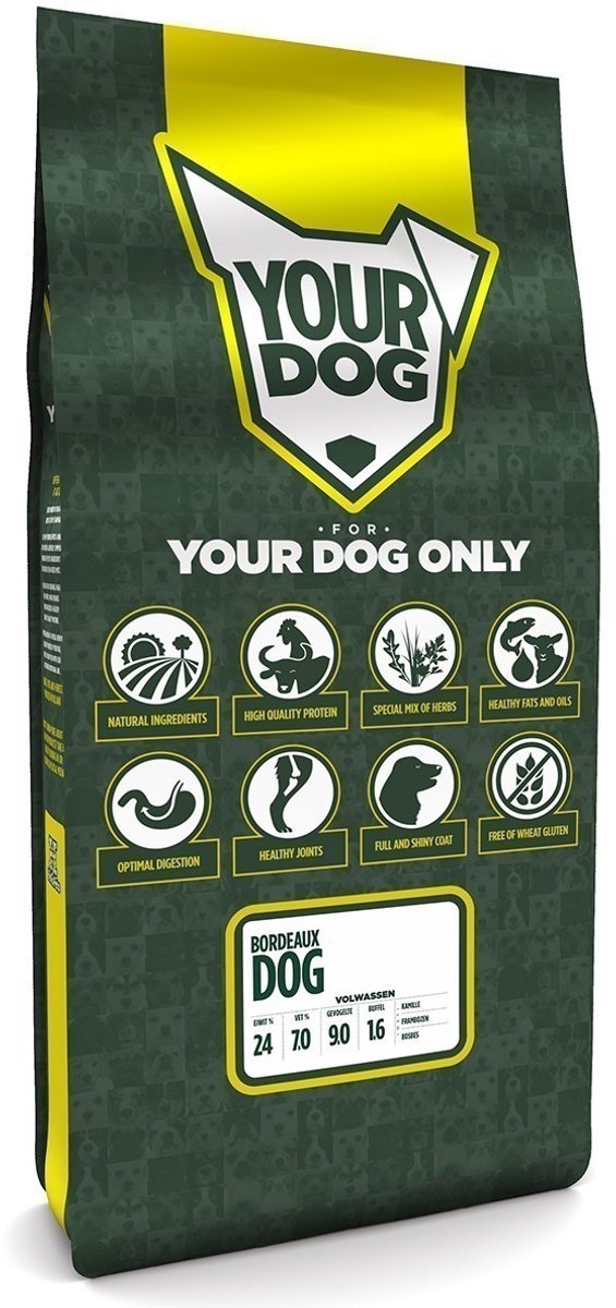 Yourdog Yourdog Bordeaux dog Rasspecifiek Adult Hondenvoer 12kg | Hondenbrokken