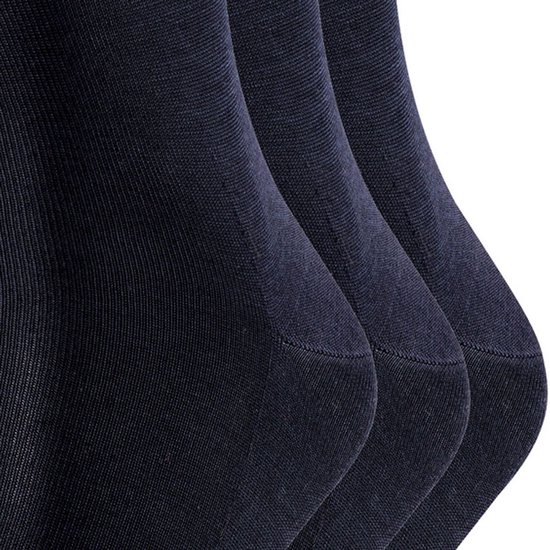 FALKE Tiago Lot de 3 paires de chaussettes Business & Casual en Katoen biologique pour homme Bleu - Chaussettes 44