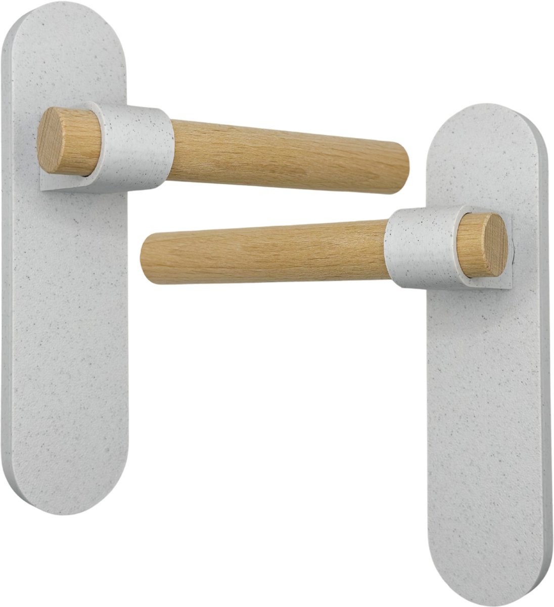 Home 3D® - Deurklink Stracciatella - Deurbeslag met Schild - Modern Design - voor Binnendeuren - Complete set - Ontworpen en Gemaakt in Nederland