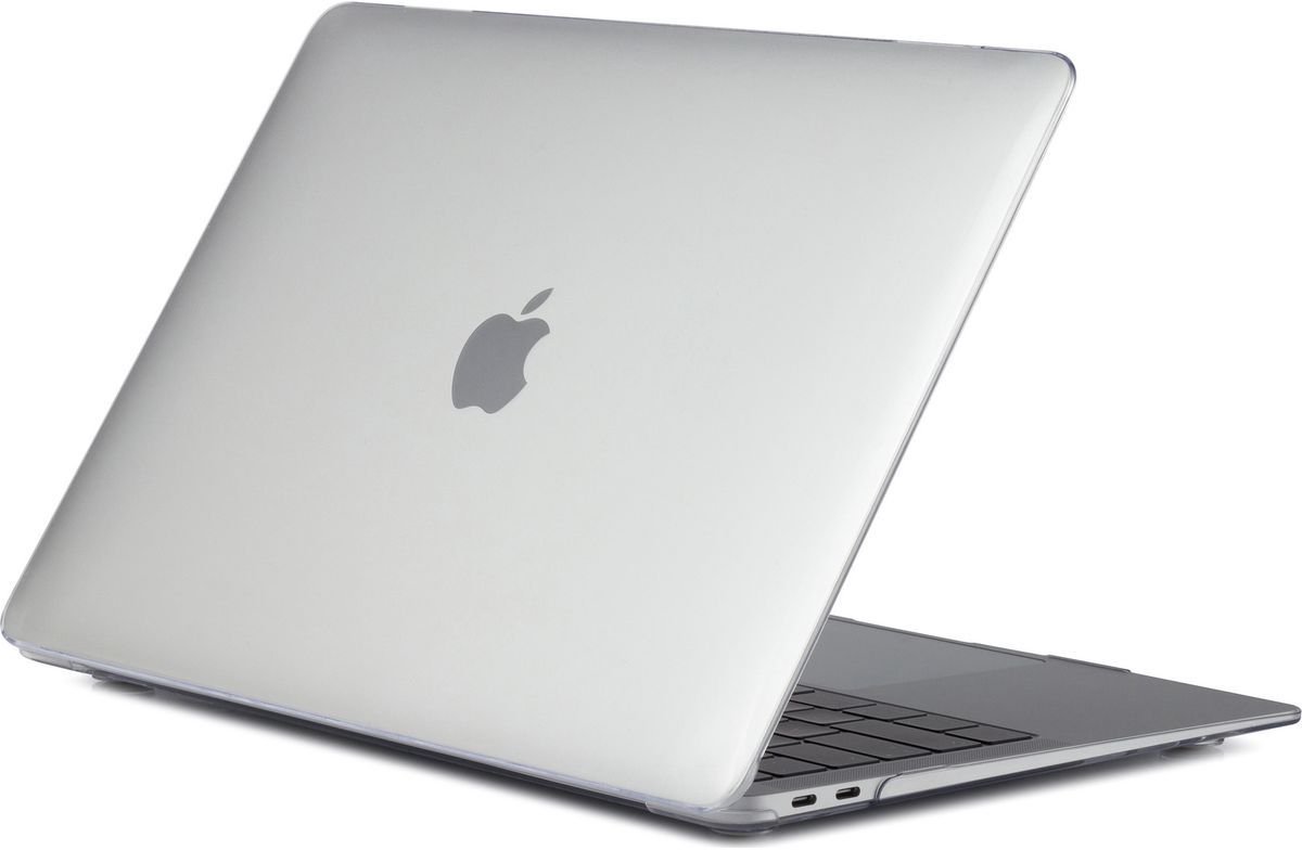 Mobigear Laptophoes geschikt voor Apple MacBook Air 13 Inch (2022-2024) Hoes Hardshell Laptopcover MacBook Case | Mobigear Glossy | Doorzichtig Hoesje MacBook Air 13 Inch (2022-2024) - Transparant - Model A2681