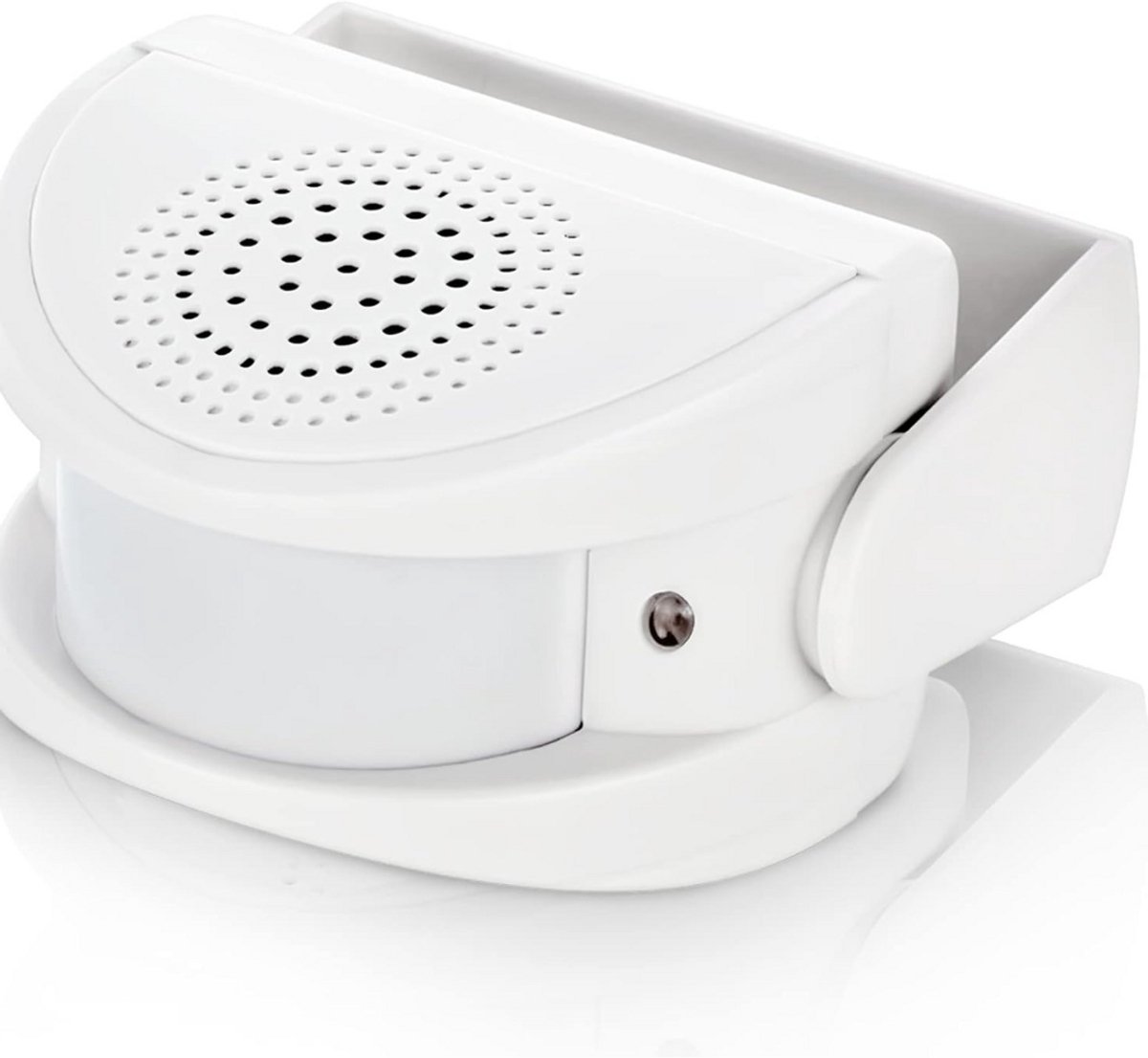 GTB® Entreemelder - Winkelbel - Doorgangsmelder - Wit - 7cm x 8cm x 7cm