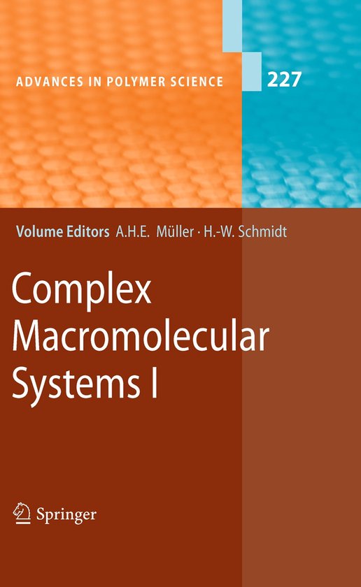 Complex Macromolecular Systems I - cover