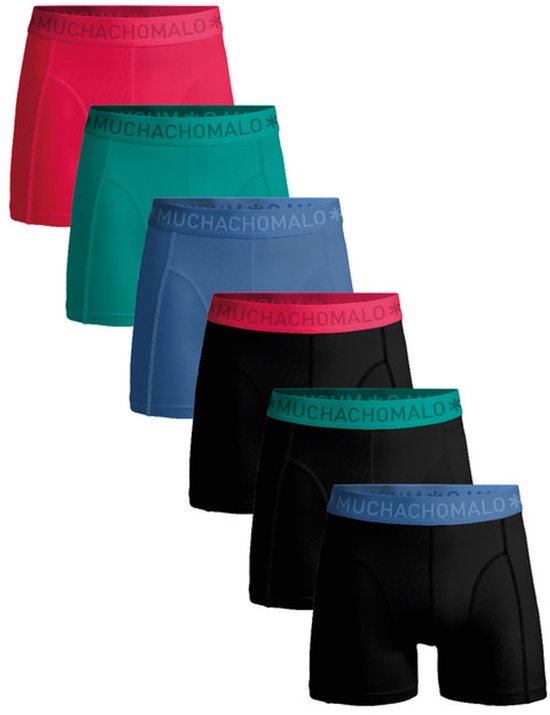 Muchachomalo Boxers Homme - Pack 3+3 - Taille L - 95% Katoen - Caleçon Homme