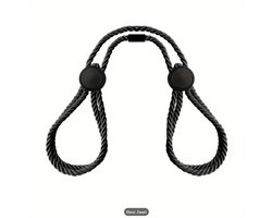 Vast bindtouw - BDSM - Bondage - handboeien zwart - Verstelbaar