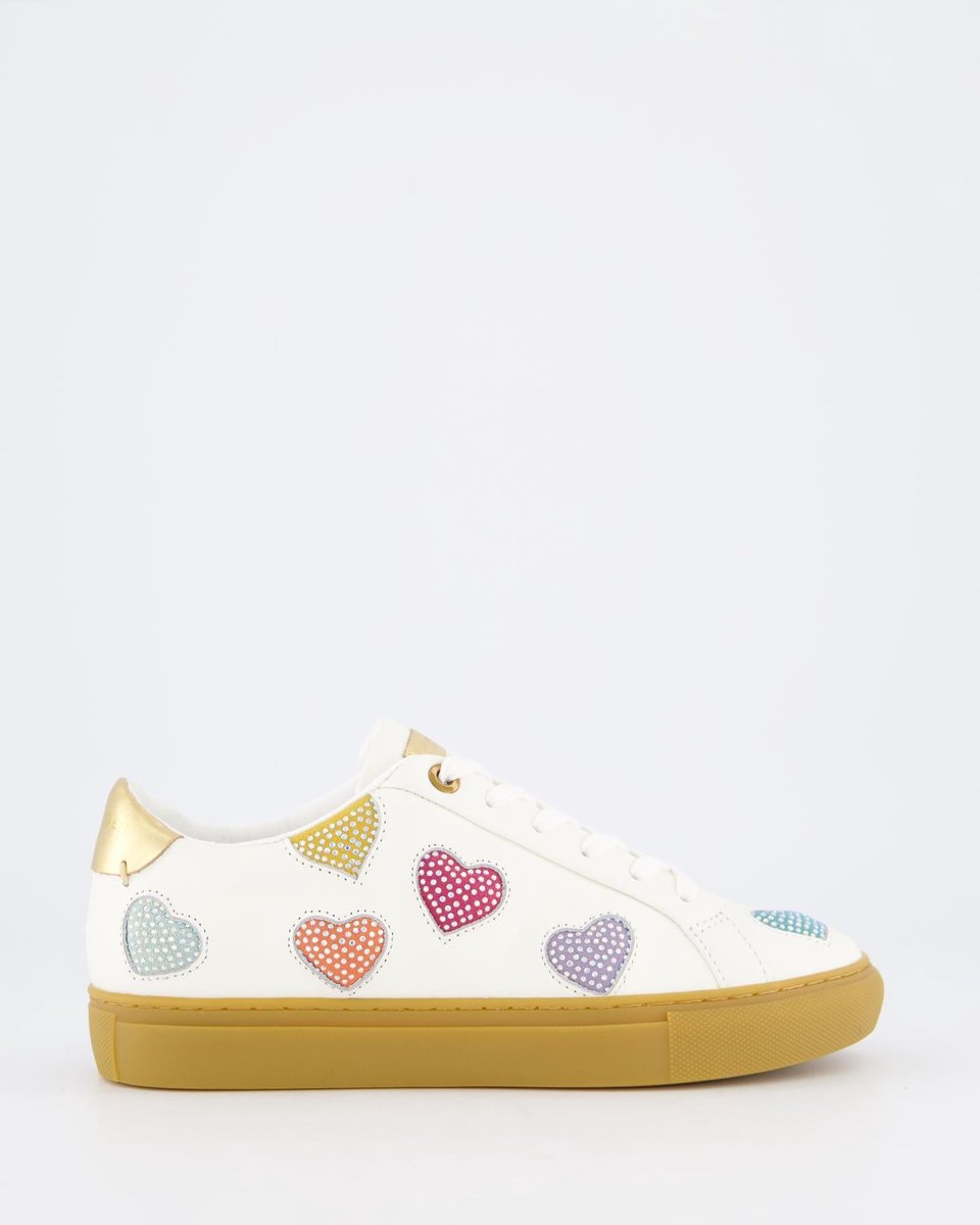 Kurt Geiger Dames Lane Love Sneaker Wit