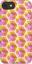 Coque Casetastic pour Apple iPhone 7/8/SE - Coque de protection élégante à Duo couches - Bloc 3D