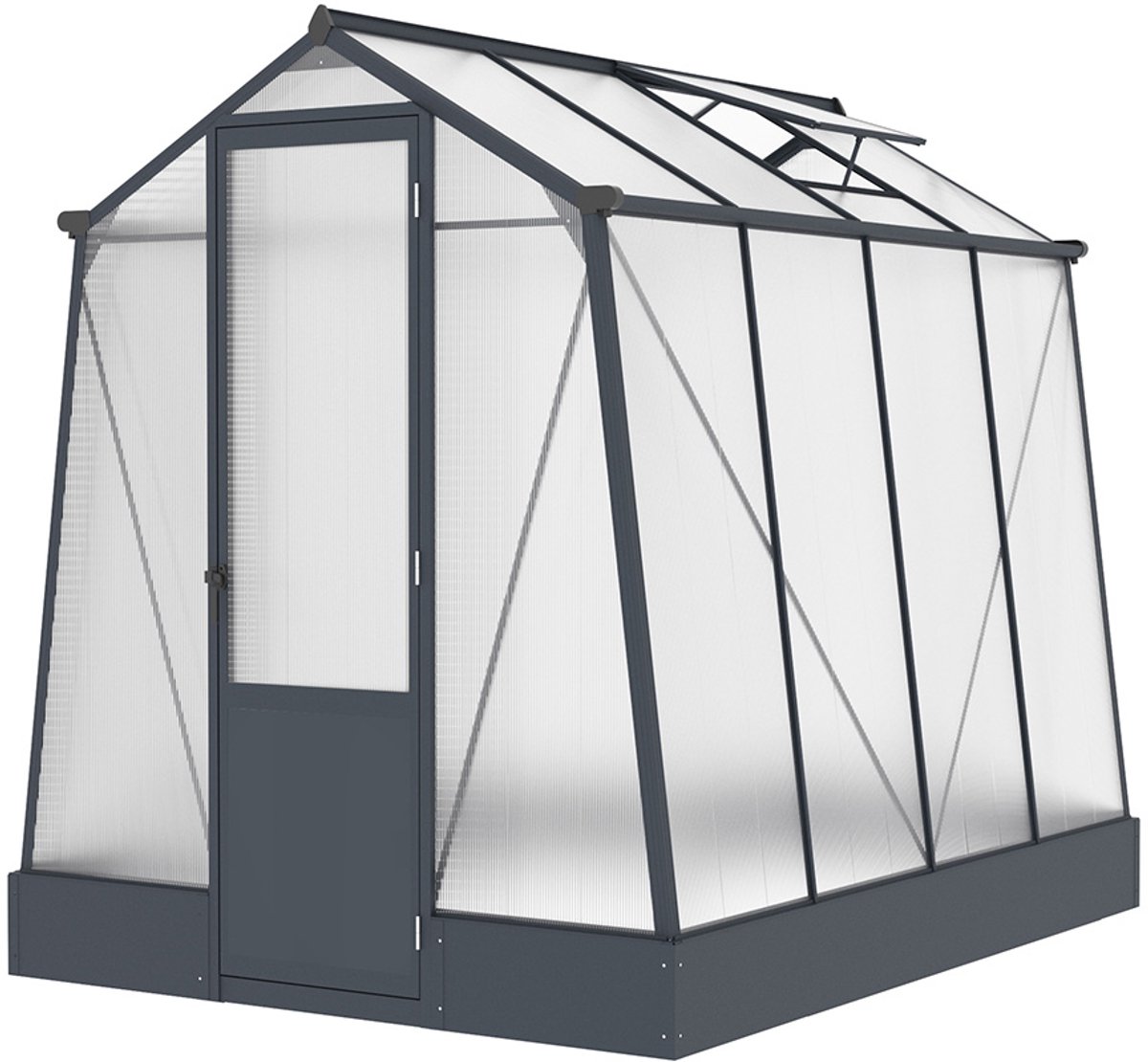 Westmann Aurora 68 tuinkas met fundering - 248 x 188 cm - Antraciet