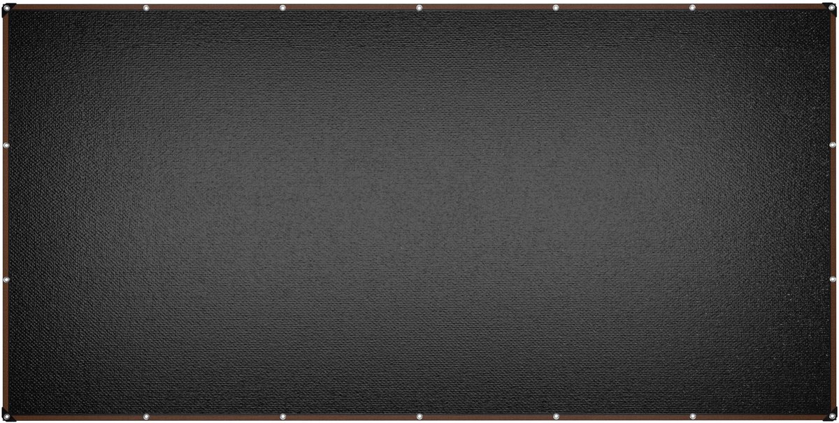 Aufun Zonnezeil - rechthoekig - 3 x 6 m - van HDPE - voor balkon, terras, tuin