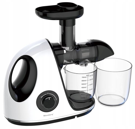 Klausberg Slow Juicer KB-7864 - 150W - Cold Press - Stille Juicer - Groenten en Fruitpers - Met Pulpreservoir - Juice Maker - Wit van Klausberg — afbeelding 3