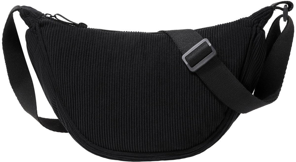 Ibenzoa® Stijlvolle en Veelzijdige Schoudertas Halve Maan voor Dames met Verstelbare Riem en Retro Chic