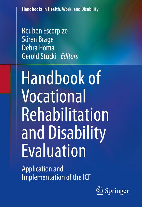 Handbooks in Health, Work, and Disability- Handbook of Vocat ... - cover