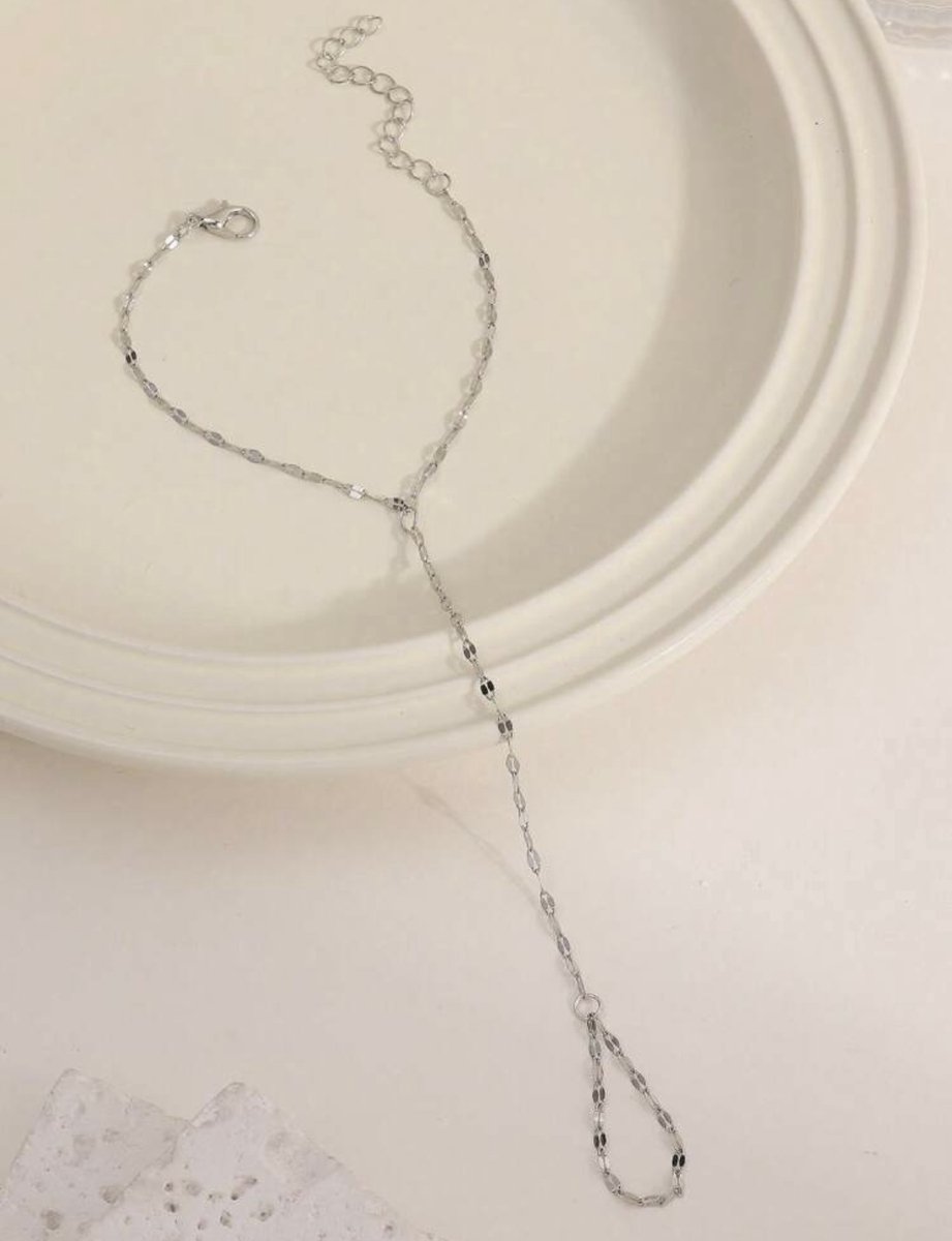 Handsieraad - handketting - roestvrij staal - statement armband - all Around Bracelet - all over bracelet - mystic armband - gecombineerde armband - bedelarmband - bangle -armband met kralen - kralenarmband - statement armband -set armbanden — afbeelding 5