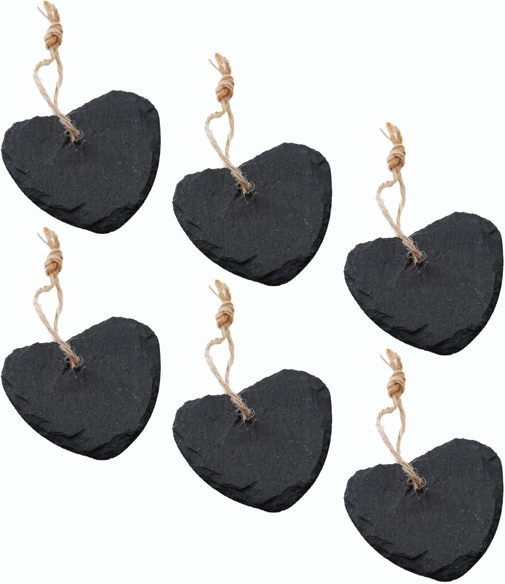 Plantenetiketten 6x4 set leisteen voor het labelen van kruidenetiketten kruidenpluggen (6, set van 4 leisteenpluggen)