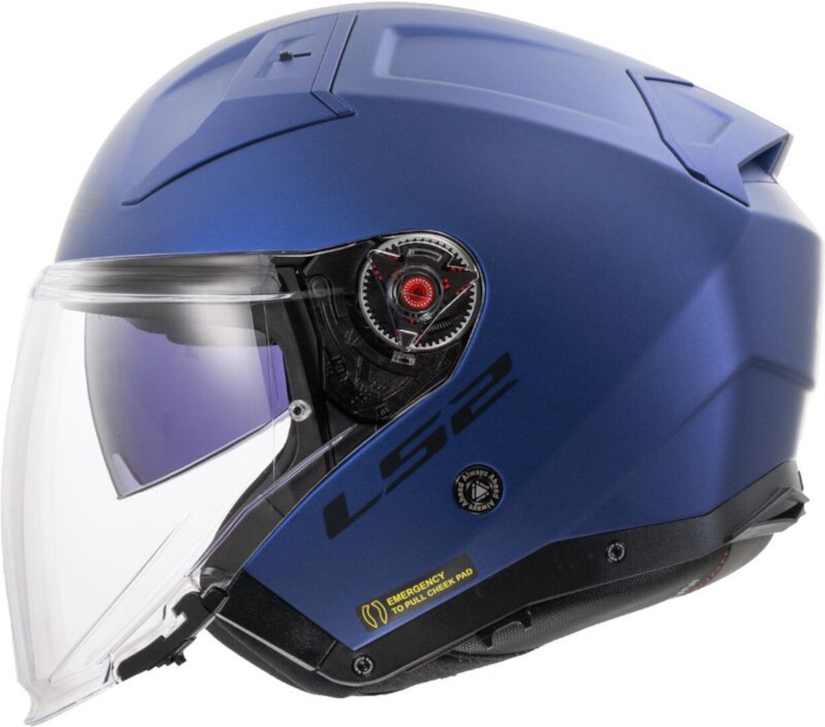 LS2 OF603 Infinity II Solid Navy Blauw 06 Jethelm - Helm