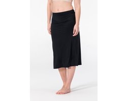 Dames Onderrok Lang - Jupon - Microfiber - Anti-Schuren - Zwart - 70CM - Maat L/XL