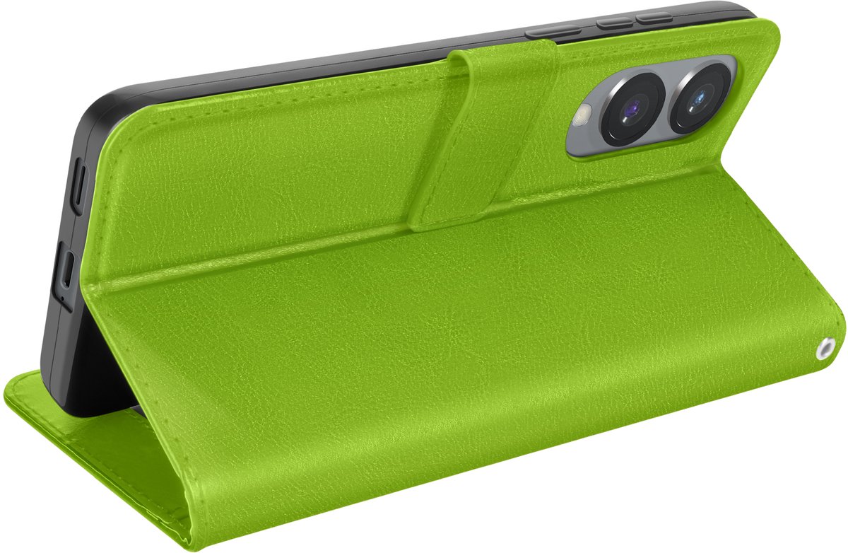 Mayaxess, Hoesje Geschikt voor Samsung Galaxy S25 Edge Klep Portemonnee Stand, Groen