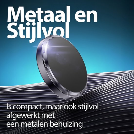 Métallique et élégant, compact avec un boîtier en métal