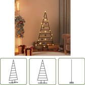 VidaXL - Sapin De Noël En Forme De Cône Avec Support - Zwart - 125 Cm - Acier