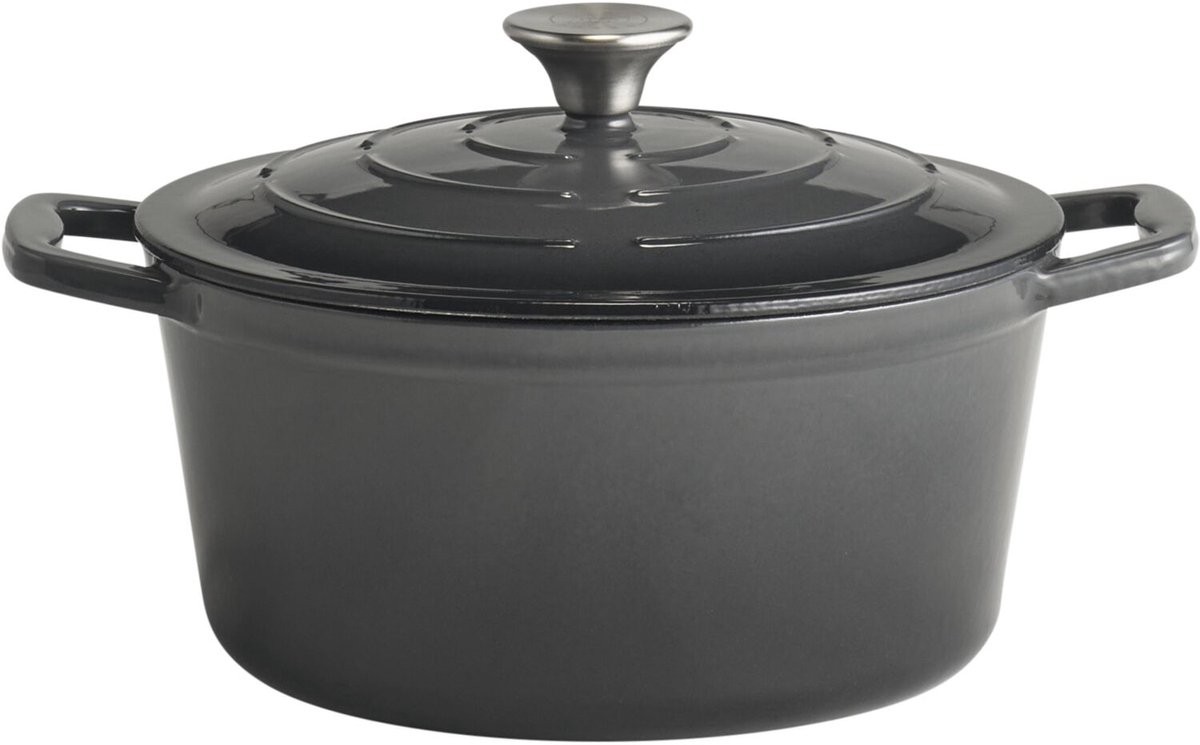 APS 5 Sterren braadpan met deksel en dekselhouder, hoogte 115/175 mm, ø 250 mm antraciet/crème