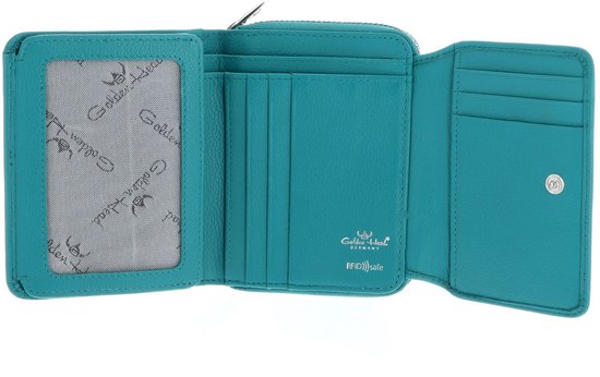 Golden Head Cuir porte-monnaie Madrid RFID Protect RV-Börse 3316 Türkis turquoise