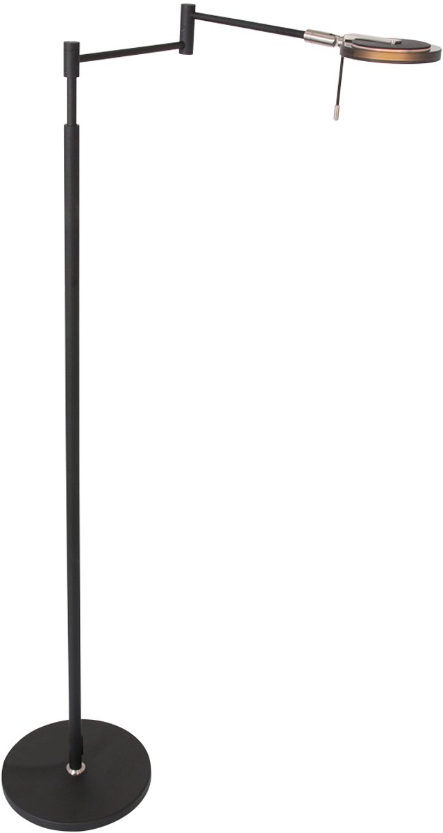 Steinhauer - vloerlamp - Turound - zwart - glas metaal - design lamp - LED - 3082ZW