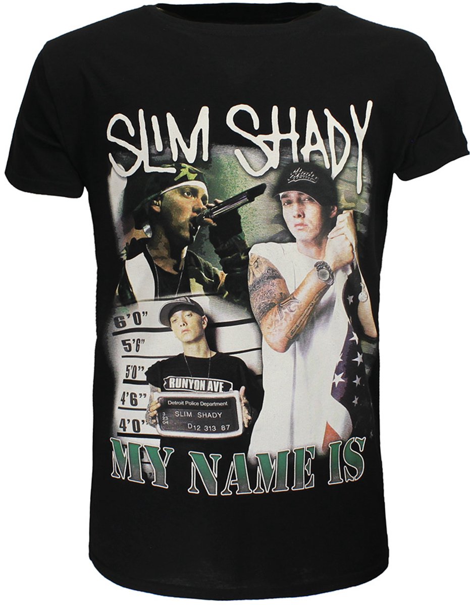 Eminem My Name Is Slim Shady T-Shirt - Officiële Merchandise - S