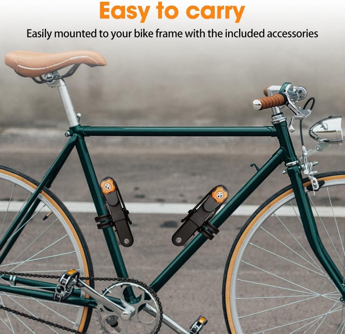 Vouwslot - Slot voor Electrische Fietsen en Fatbike - Fietsslot - Voor elk type Fiets - Met Houder – foto 6