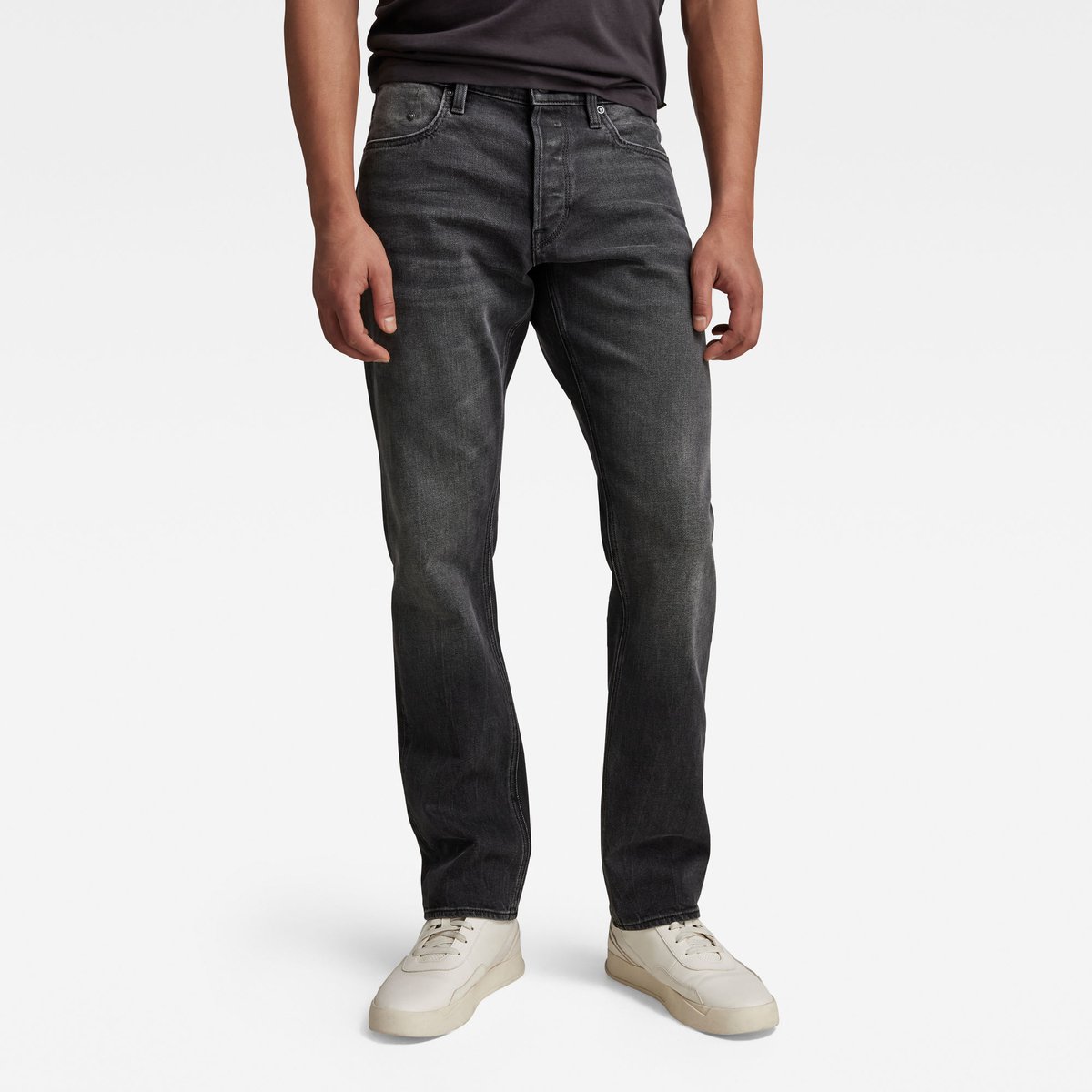 G-Star Mosa Straight Heren Jeans Zwart