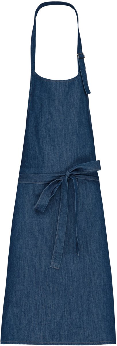 Schort/Tuniek/Werkblouse Unisex One Size Kariban Denim 65% Katoen, 35% Polyester