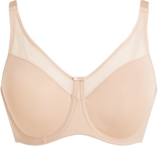 Hunkemöller Dames Lingerie Niet-voorgevormde minimizer beugel bh Nina - Beige - maat C85