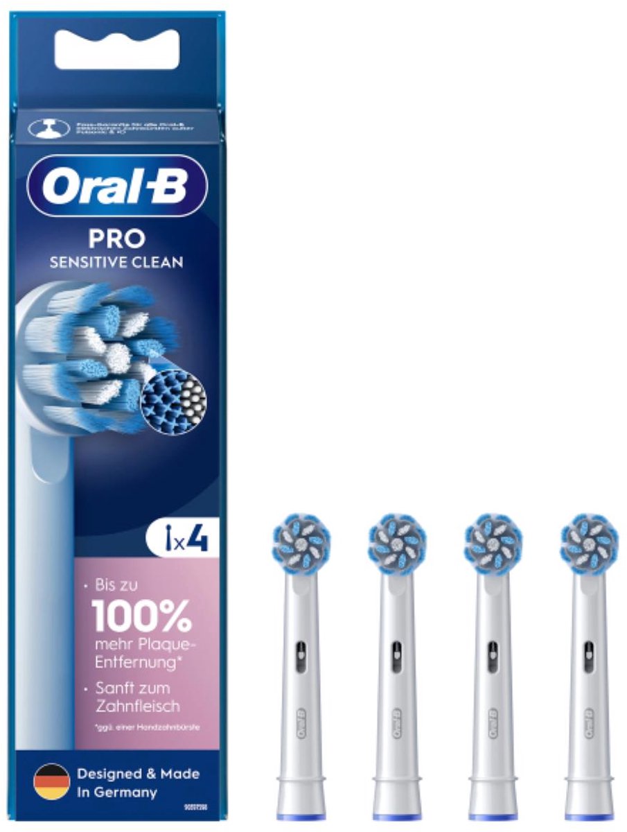 Oral-B opzetborstels Pro Sensitive Clean 4 stuks