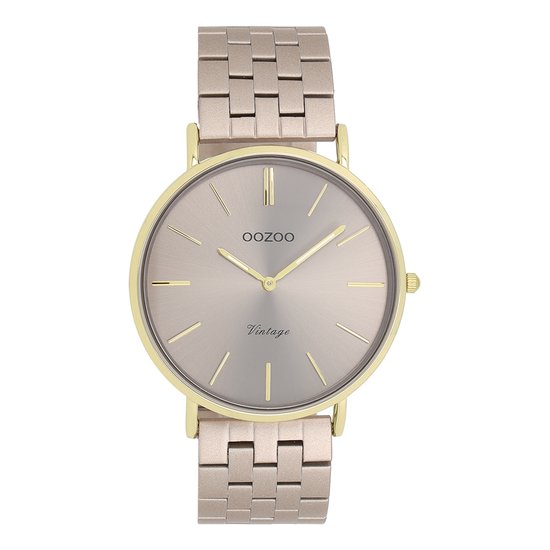 Série OOZOO Vintage - Montre couleur or avec bracelet en acier inoxydable - C20404