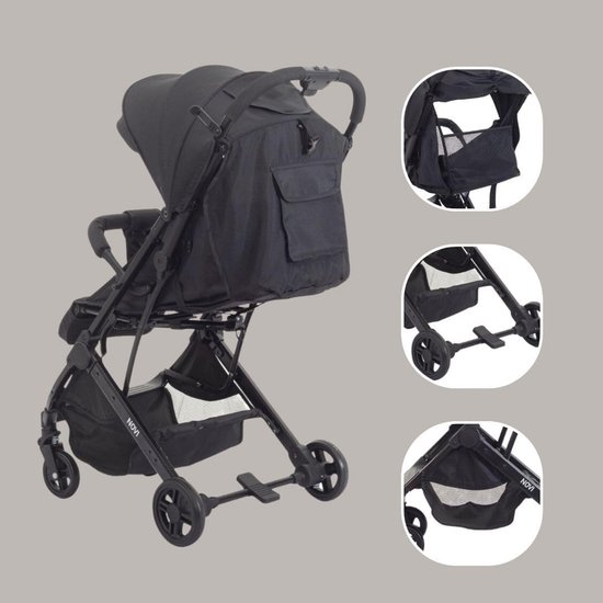Reisbuggy voor Baby's, Geschikt voor 0-4 Jaar, Compacte Kinderwagen met Schouderriem en Trolleyfunctie — afbeelding 5