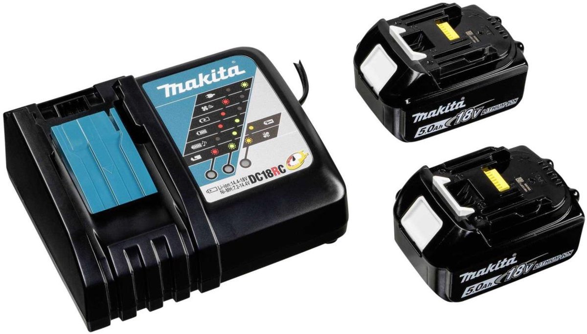 MAKITA DDF482RTJ Boor-/Schroefmachine Set - 18V - Li-Ion Accu - 2x 5.0Ah Accu - In Mbox - afbeelding 1