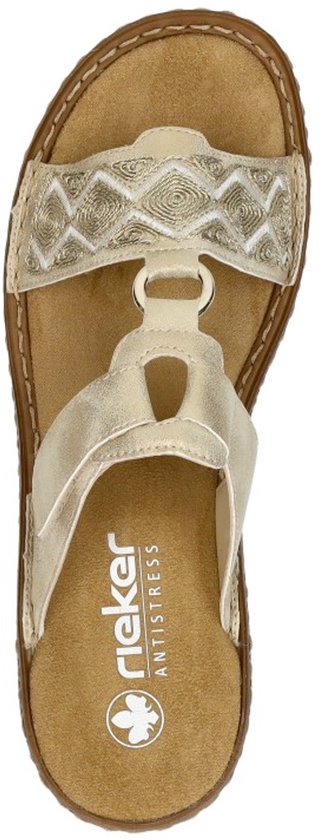 Rieker -Dames - goud - slippers & muiltjes - maat 39