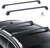 Barre transversale de toit universelle, aluminium 135,8 cm, charge 90 kg, réglable, silencieuse, antivol, pour SUV, berlines et fourgonnettes