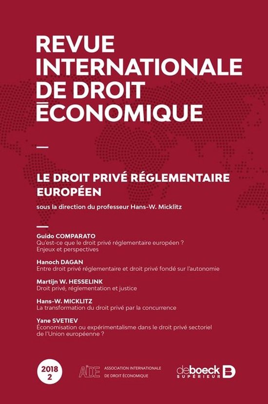 Revue internationale de droit économique - cover