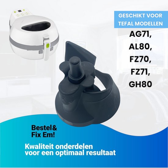 Fixem Geschikt voor Tefal SS-990596, XA900302 - Actifry Serie - Omkeerschep Roerarm - voor FZ70, FZ71, GH80, AL80, AG71 - Airfryer Friteuse Accessoire 45mm breed 123mm hoog van Merkloos — afbeelding 4
