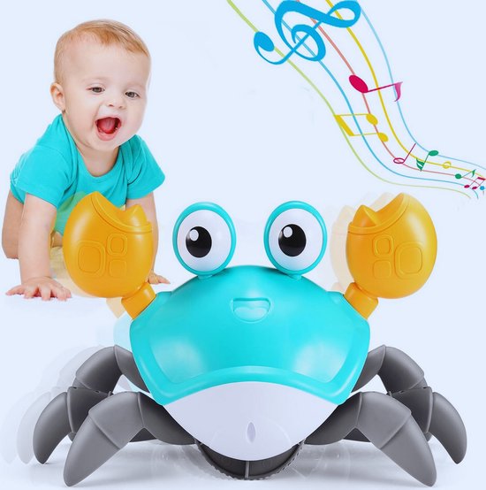 Krab Speelgoed Voor Baby's – Geschikt Voor 6-10 Maanden En 1-3 Jaar - Perfect Cadeau Voor Jonge Kinderen - Ideaal Voor Kruiptijd!