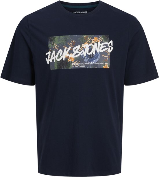 JACK&JONES JJHAWAII SHAPE TEE SS CREW NECK LN Heren T-shirt - Sky Captain