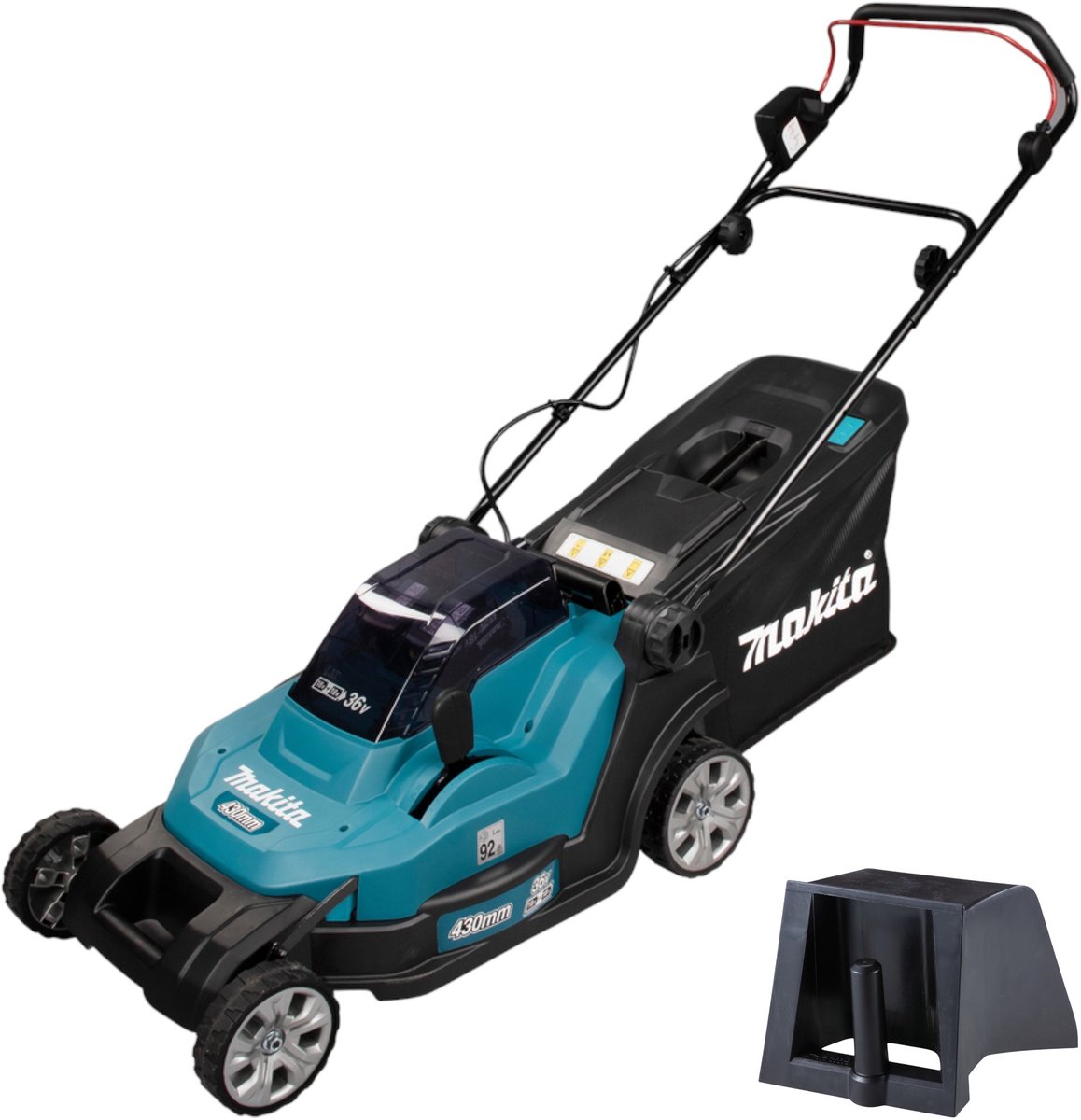 Makita DLM 432 Z accu-grasmaaier 36 V (2x 18 V) 43 cm + mulchwig - zonder accu, zonder oplader