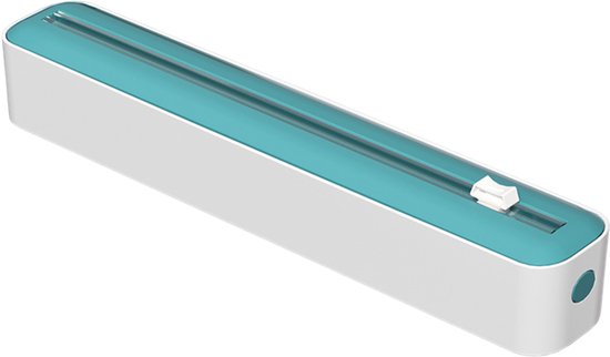 Coupe-feuille magnétique pour usage domestique - Porte-rouleau - Distributeur de papier aluminium - Coupe-feuille - Vert et blanc